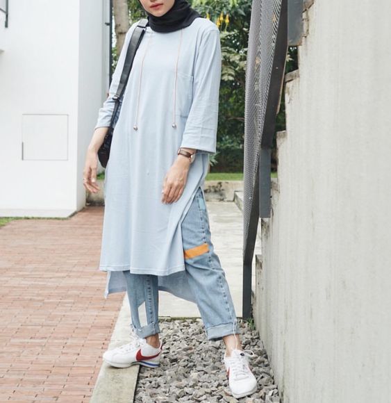 Casual Tunic hijab outfit