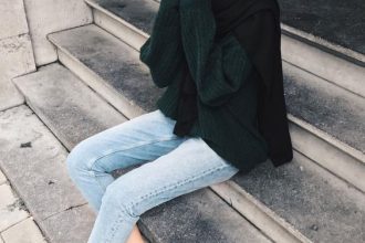 Green army sweater hijab