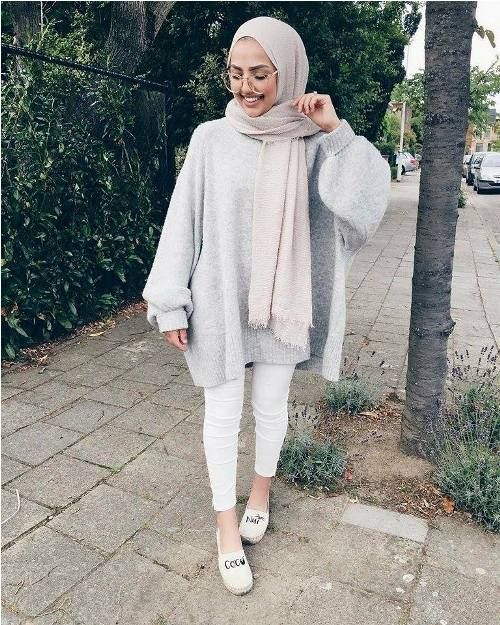 Hoodies and oversized sweaters with hijab