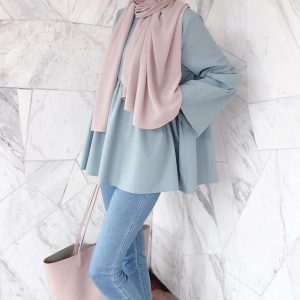 Trend Color Pastel Hijab Outfit Ideas