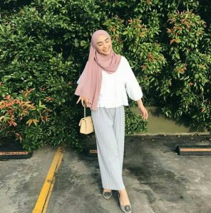 hijab outfit pastel