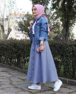 hijab skirt outfit