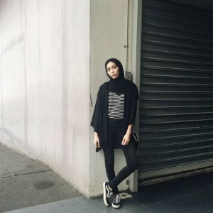 hijab with sneakers