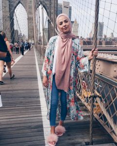 Floral Outer For Hijab