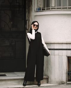 Stylish Hijab Work Wear Outfit Ideas via @Pelin_sarkaya