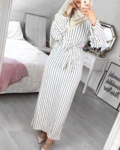 Striped Dress For Hijab