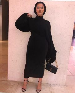 What To Wear Hijab Outfit In Black