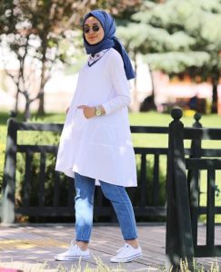 White Blouse Hijab