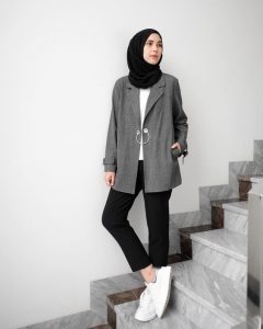 blazer style for hijab