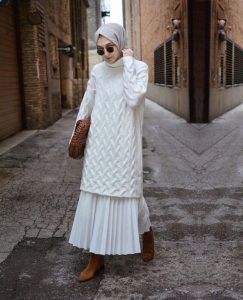 hijab and ankle boots