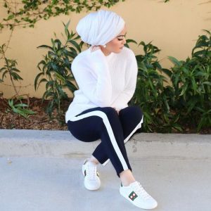 hijab scarf white color