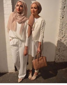 hijabis style in white