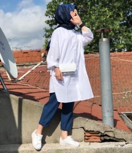 white top hijab