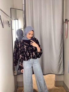 Denim Culottes hijab