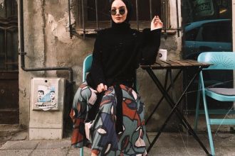 Hijab outfit pattern skirt