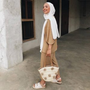 Summer Hijab Outfit Ideas That Are Totally Cozy for Warmer Weather @sauf.etc