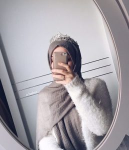 Hijab With Crinkle Pashmina