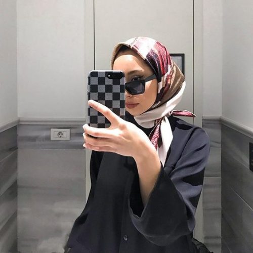 printed hijab outfit