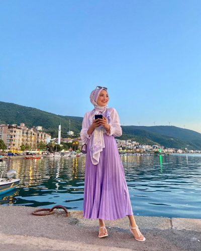 2020 Fashion Trend Lilac Hijab Outfit Ideas