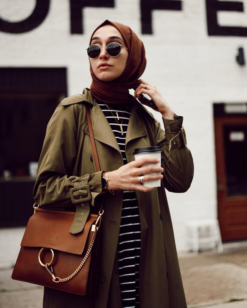 Fresh Trends How to Style Fall Coat For Hijab Outfit - Hijab-style.com