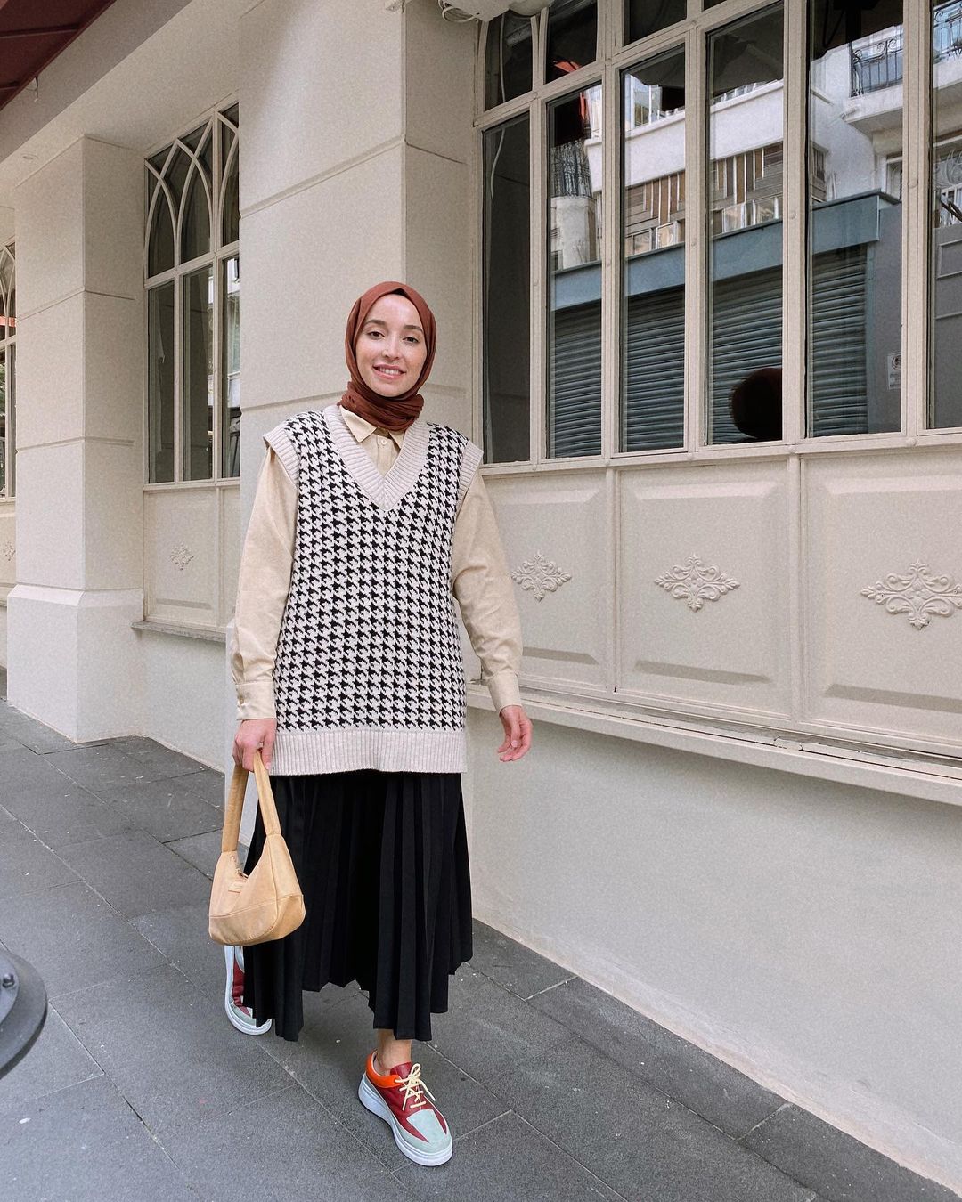 knitwear style muslimah
