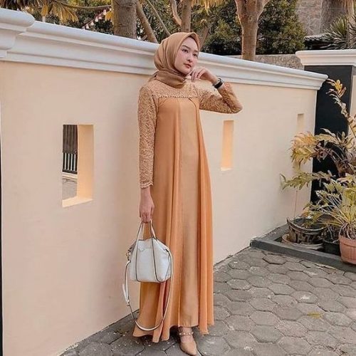 Elegant But Simple Wedding Guest Outfit For Hijabis