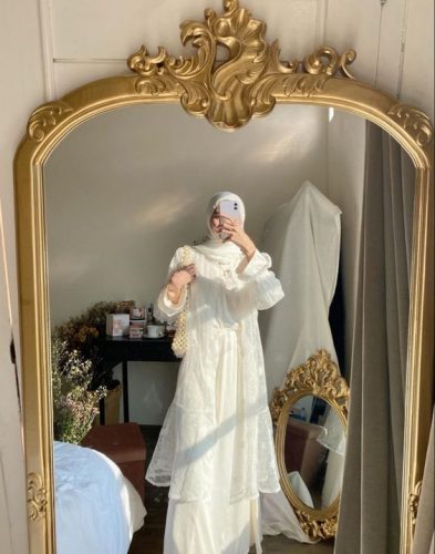 Elegant But Simple Wedding Guest Outfit For Hijabis
