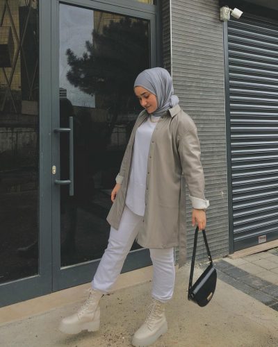 Chic Ways to Style Boots For Hijab Outfit