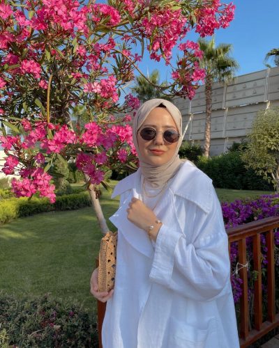 How to Style White For Hijab Style For Summer Looks