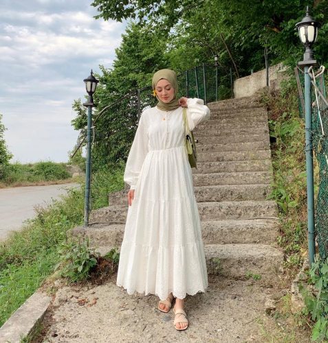 How to Style White For Hijab Style For Summer Looks