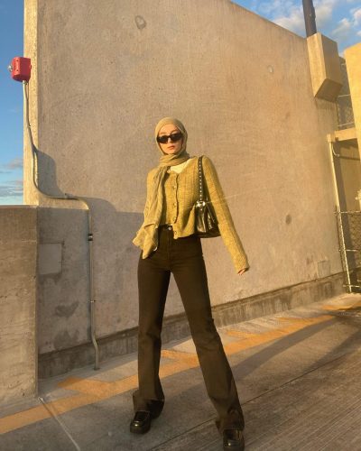 Chic Ways To Pull Off Knitwear For Hijab Outfit This Fall