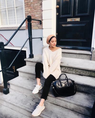 Chic Ways To Pull Off Knitwear For Hijab Outfit This Fall