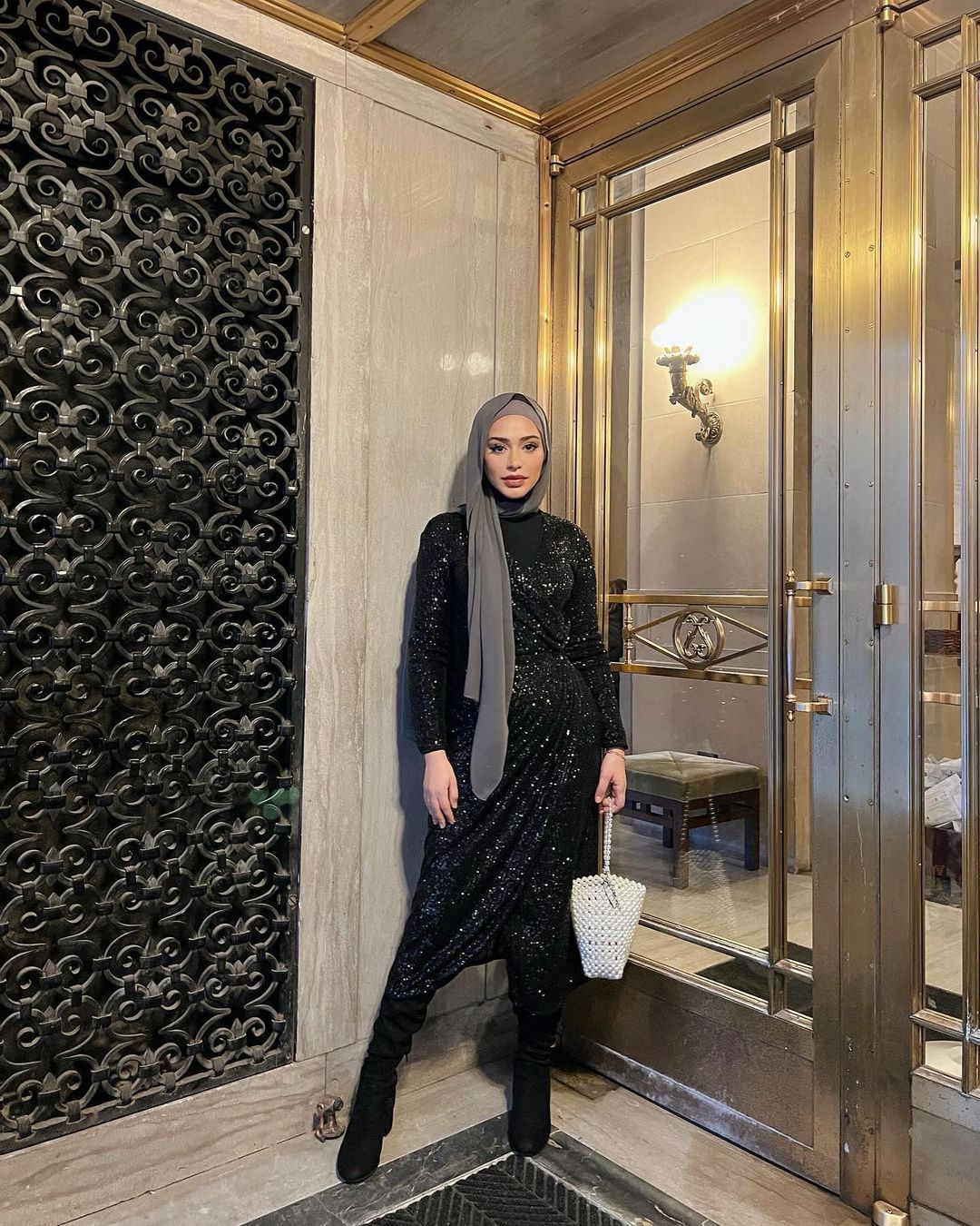 Most Elegant Winter Hijab Wedding Guest Style Ideas 