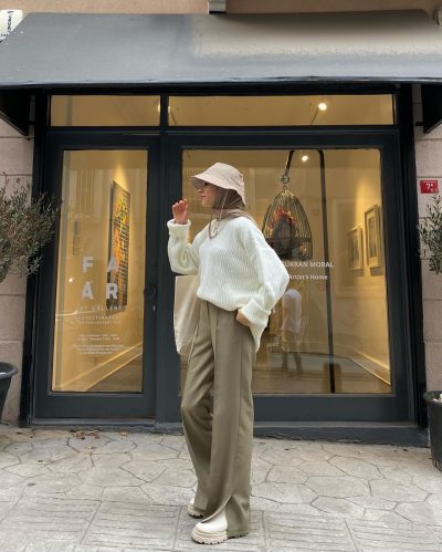 The Oversized Sweater Trend That Hijabi Can Wear For All Season