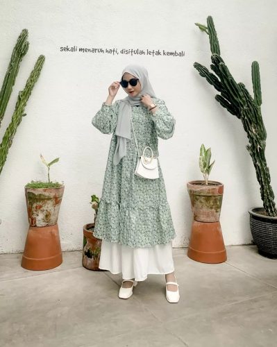 How To Style Midi Dress For Hijab Outfit This Summer