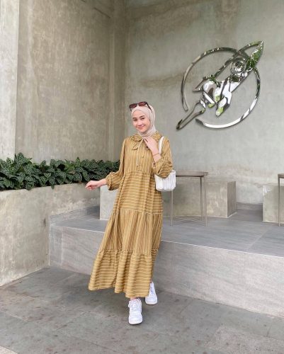 Hijab Styling Tips To Wear Dress Casually