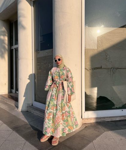 Stylish Ways To Wear Floral For Fall Hijab Look 2022