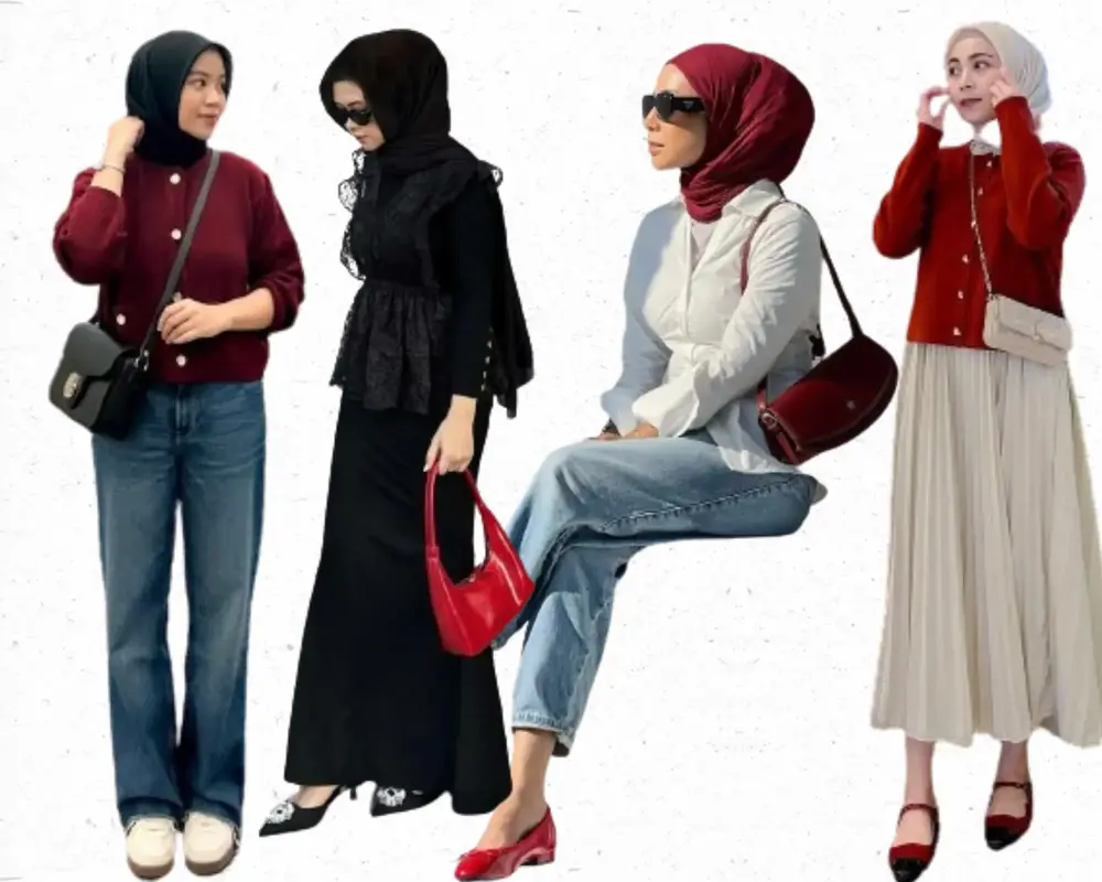 Obsessed with Red? Chic Hijab Outfit Inspo for 2024