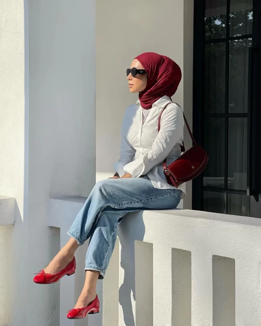 Obsessed with Red? Chic Hijab Outfit Inspo for 2024