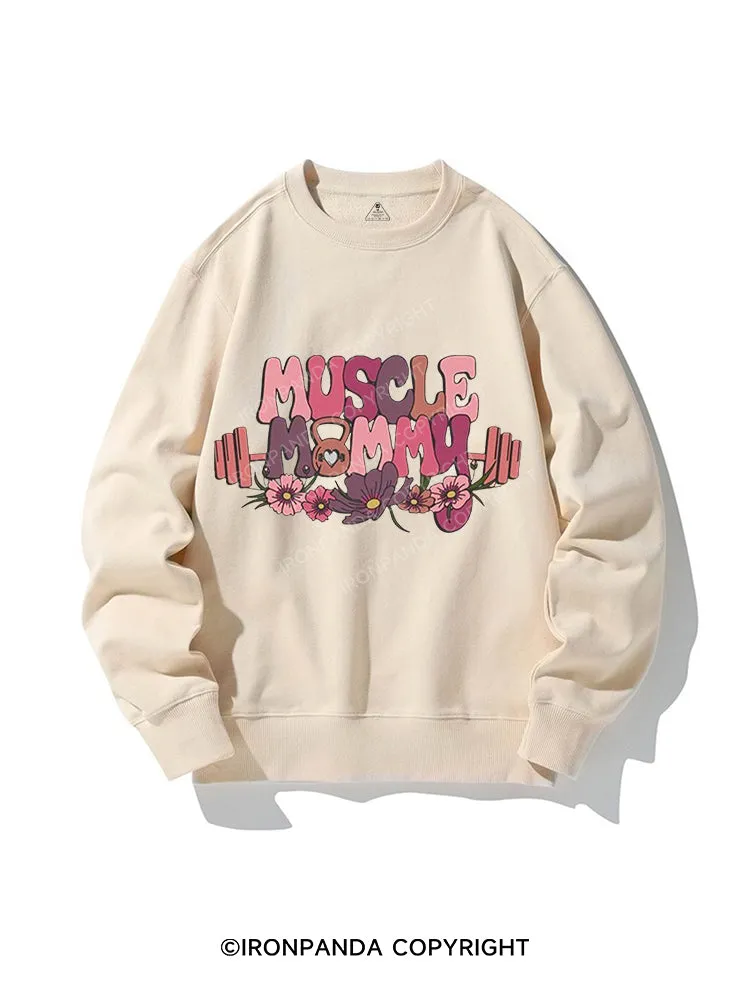 Muscle Mom Oversized Crewneck Sweatshirt