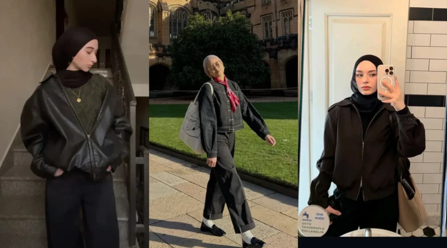 My Favorite Hijab Outfit Formulas for a Dark Aesthetic Trend