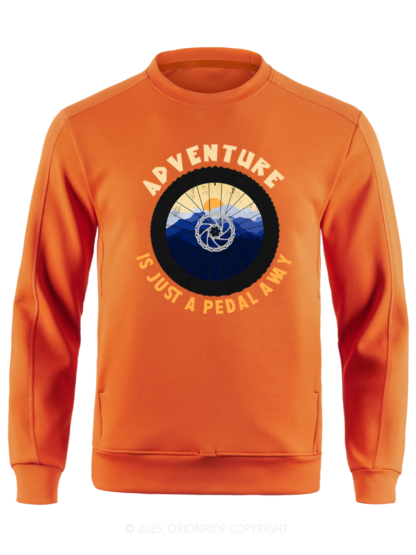 Orionride Wheel Sunset Long Sleeve Bike Sweatshirt